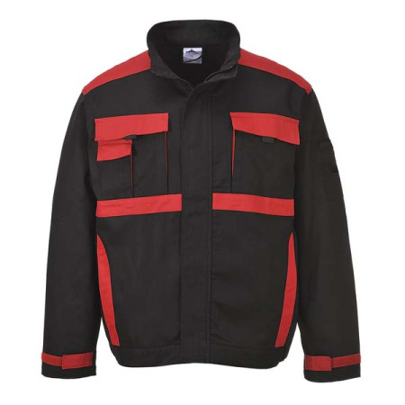 Куртка CW10BKR Portwest черный/красный